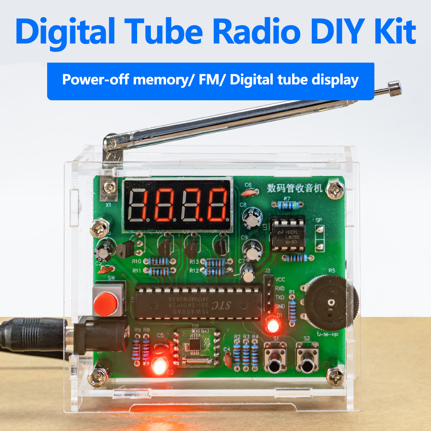 Diy Electronics Youtube - Digital Tube Display Radio DIY Kit