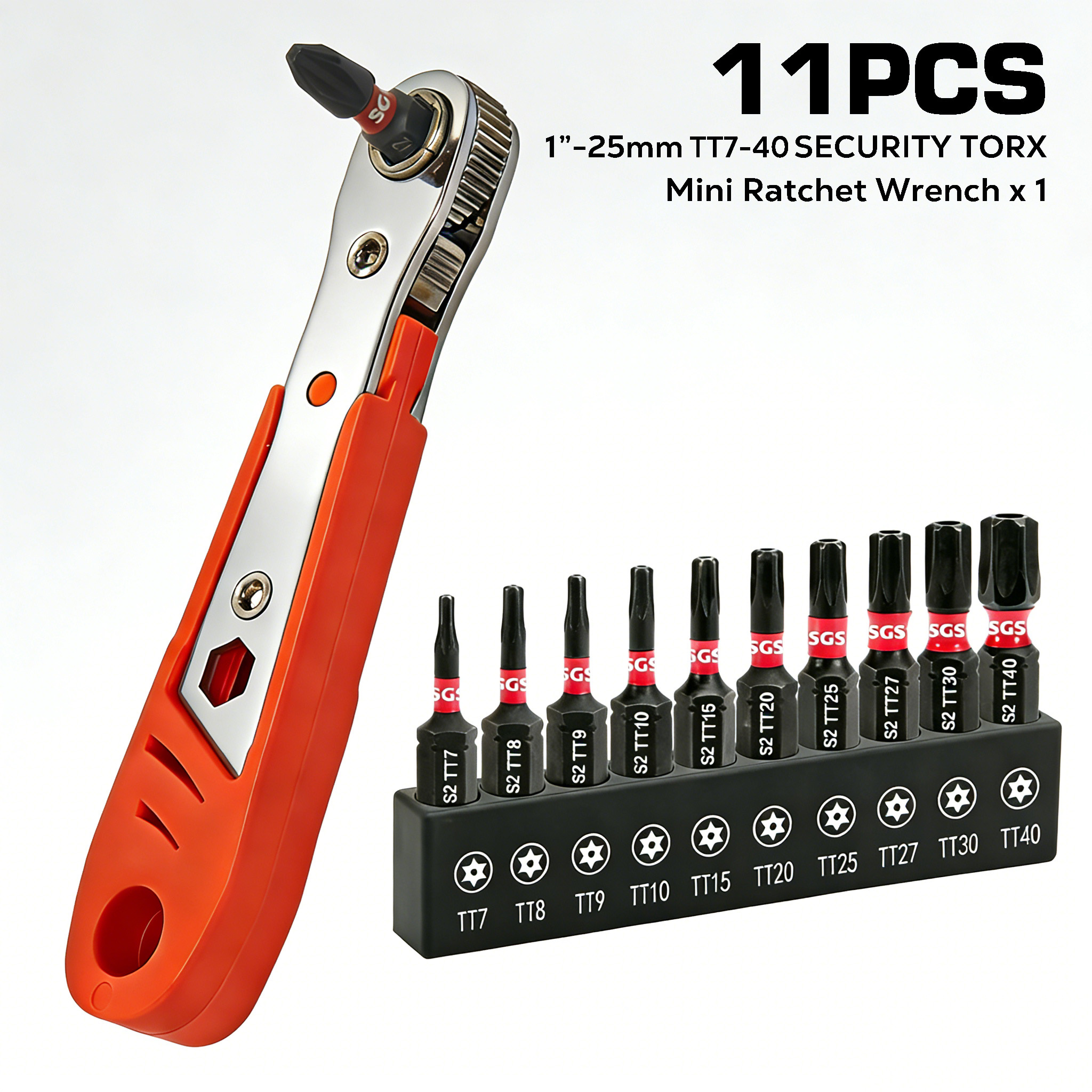 Homemade Diy Electronics - 11-Piece Multifunctional Ratchet Wrench Set, with