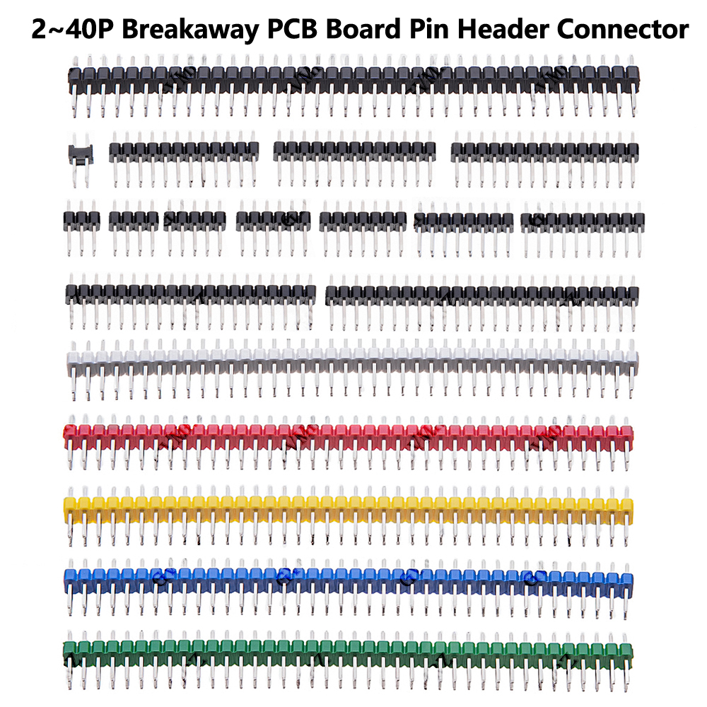 Male Female Header Pin - 10PCS 2.54MM 2 * 2/3/4/6/8/10/12/15/20/40P Double