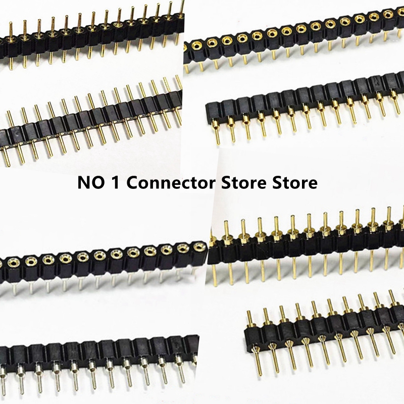 Male Female Header Pin - 1PCS 2.54mm Pitch Round Hole Male
