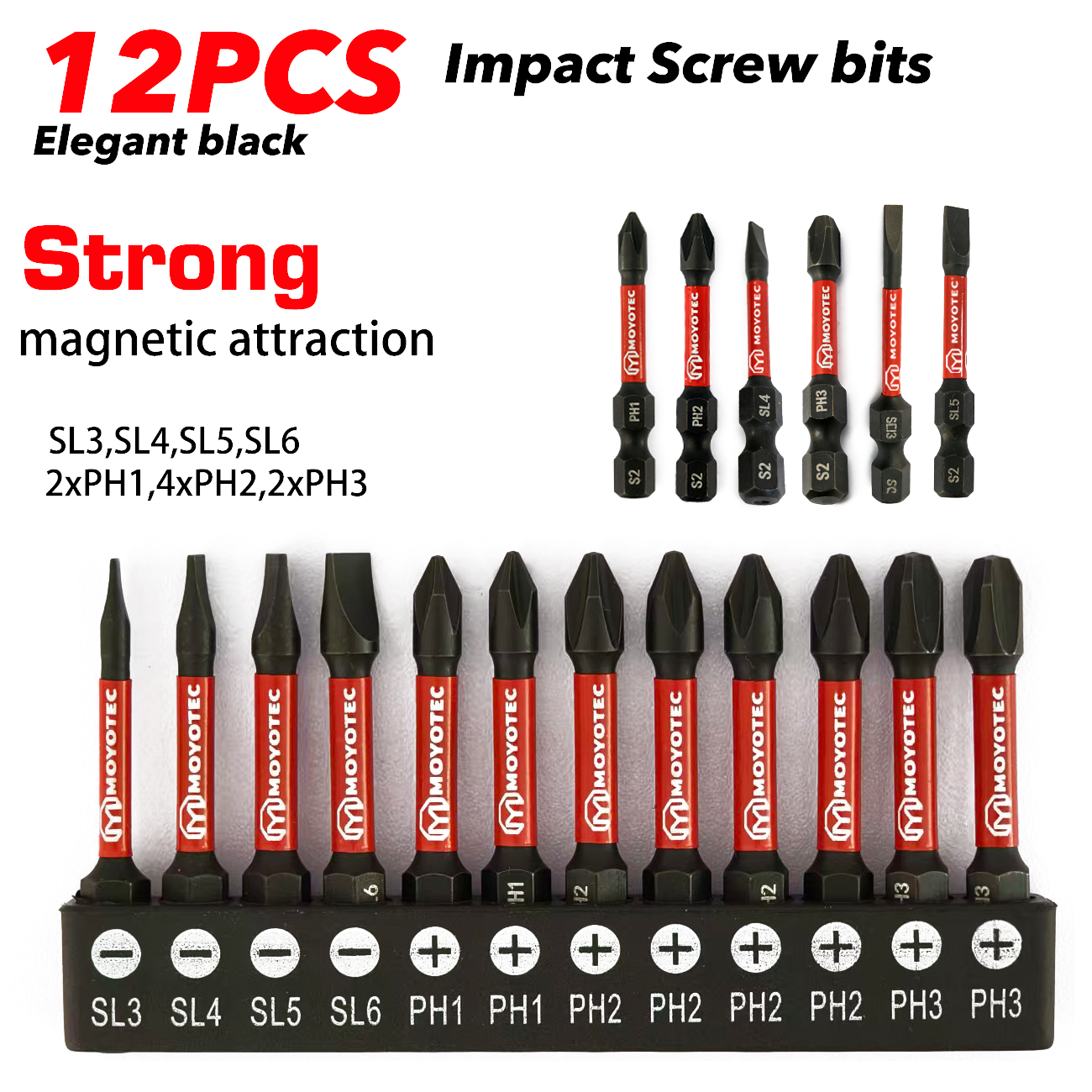 Homemade Diy Electronics - Titan Impact 12-Piece Strong Magnetic Bit
