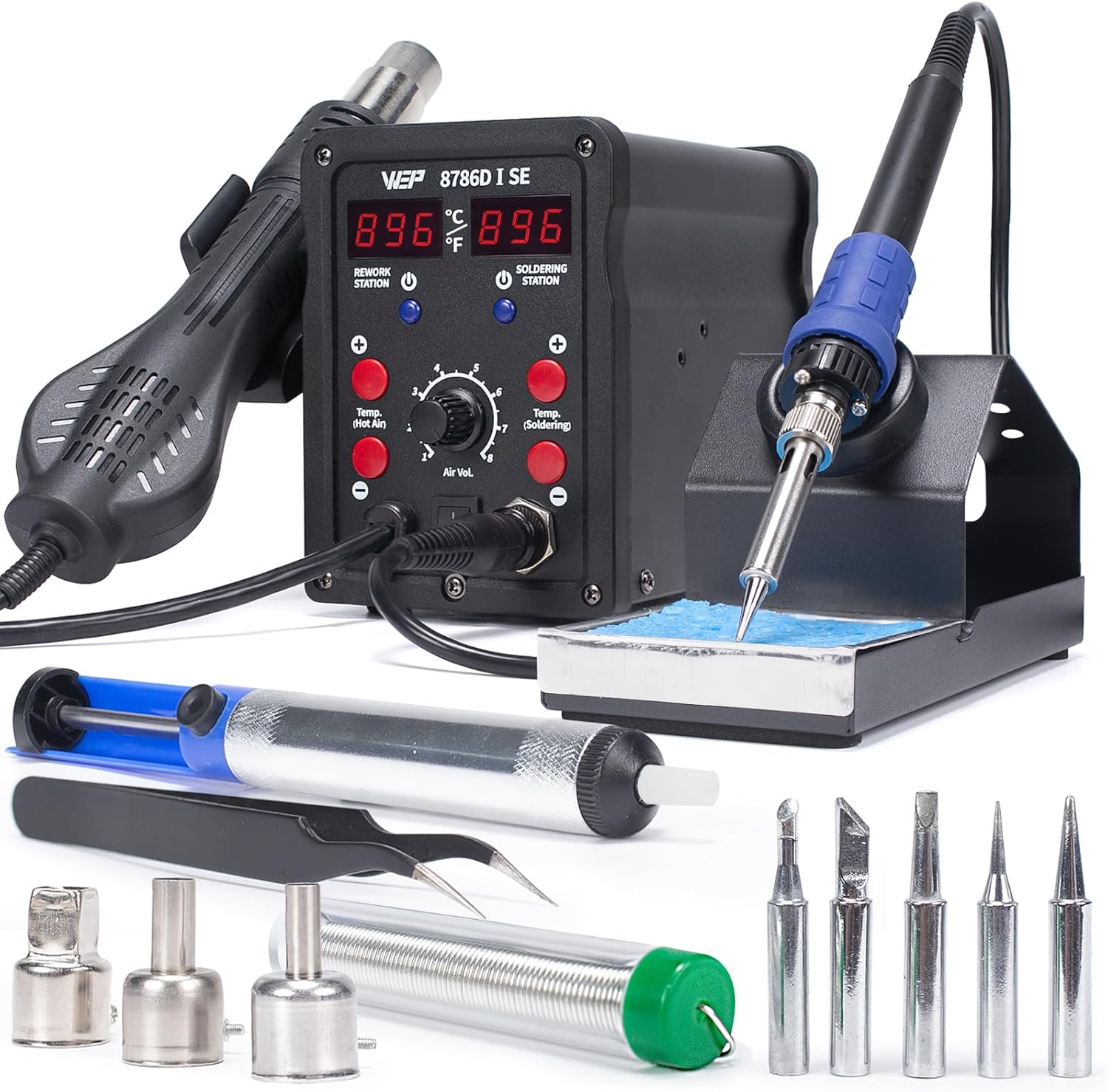 Desoldering Pump Solder - 2-in-1 Hot Air Soldering Station Kit