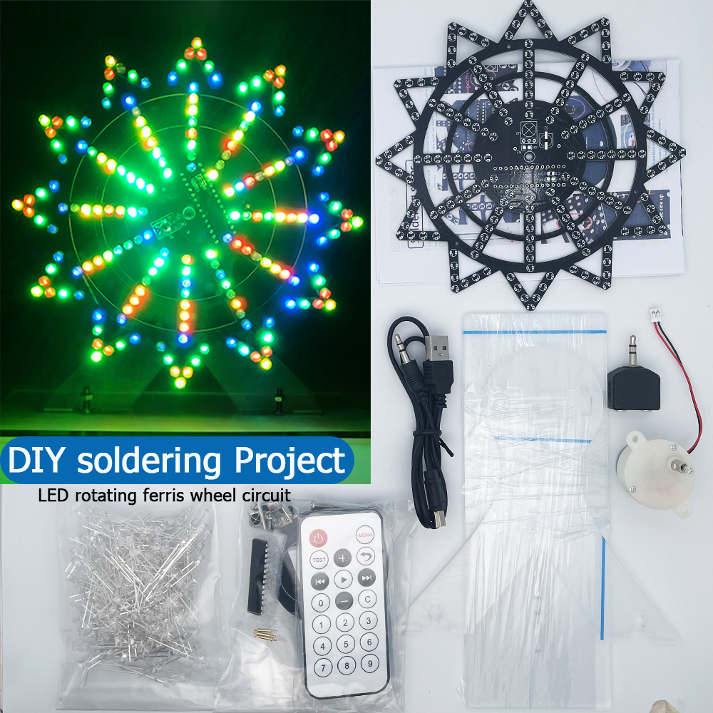 Diy Electronics India - DIY electronic kit LED rotating ferris