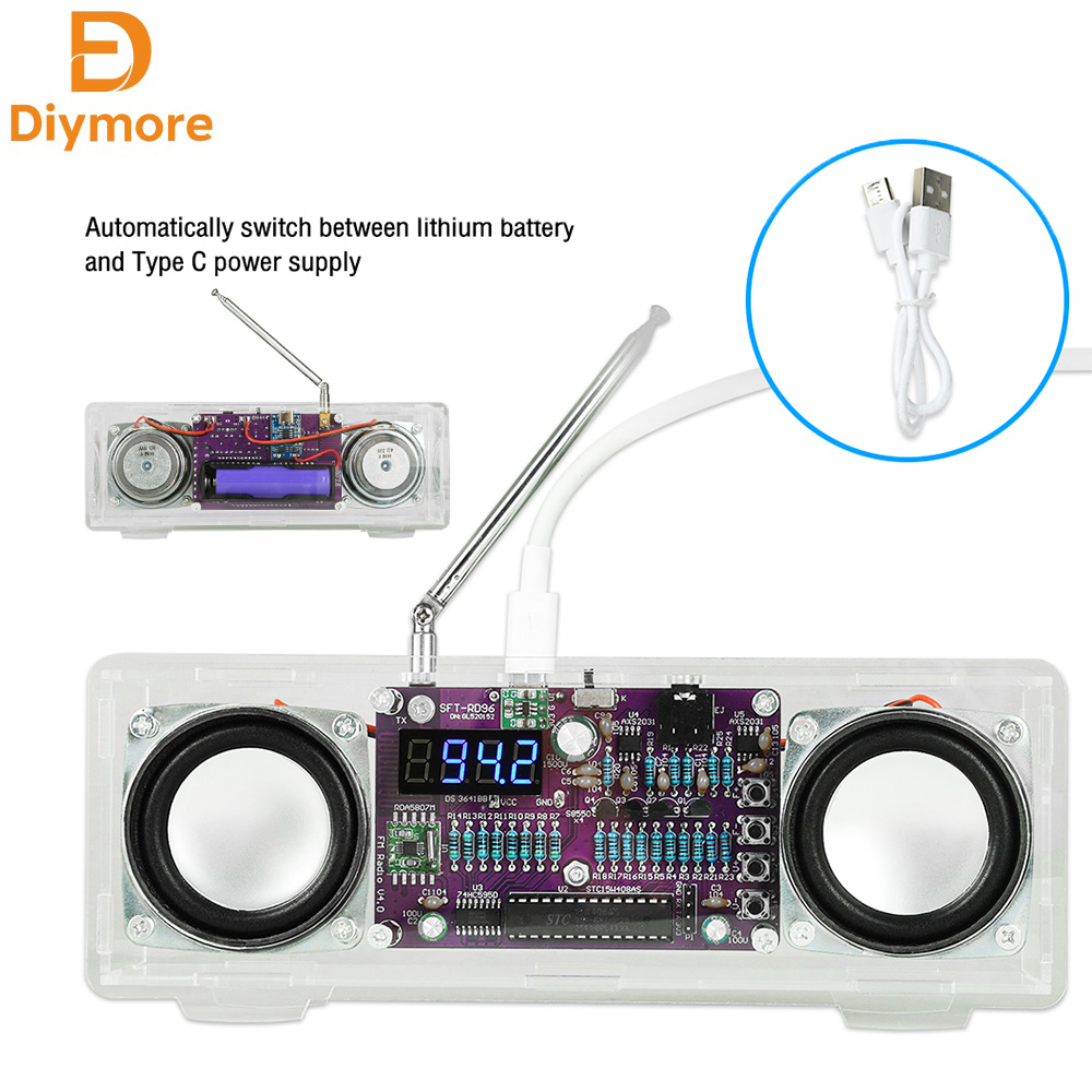 Dual Channel Electronic FM Rad - Diy Electronics Youtube Channel avaliação e preço