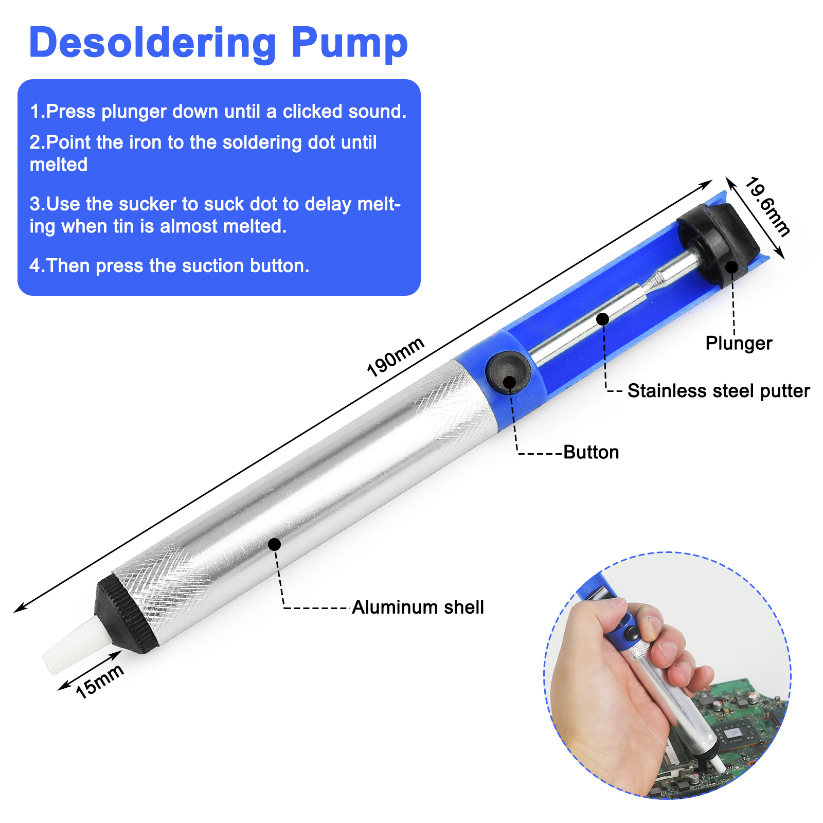 NEWACALOX Vacuum Desoldering P - Desoldering Pump Solder avaliação e preço