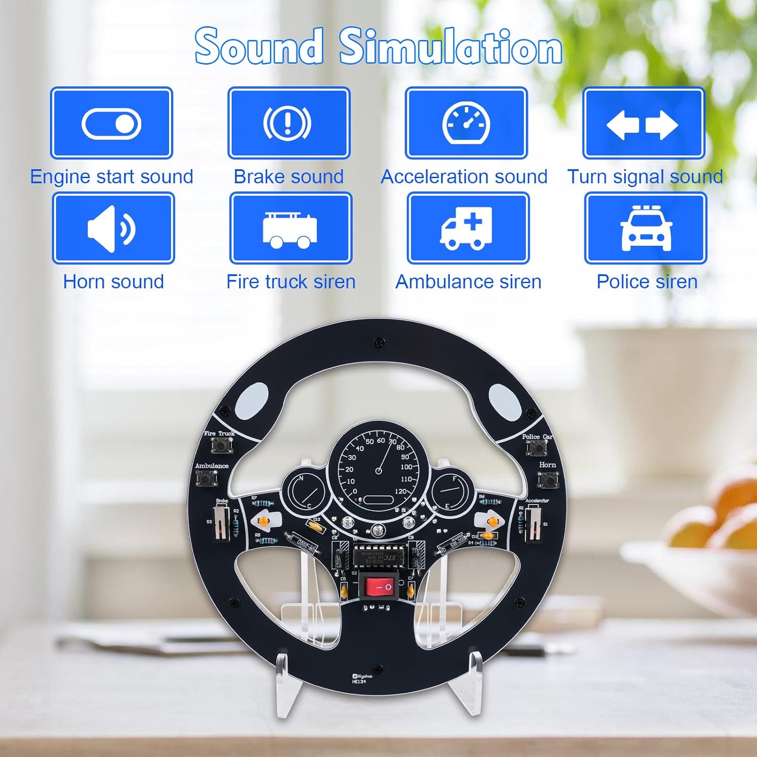 Car Steering Wheel DIY Solderi - Diy Electronics Kits For Adults avaliação e preço