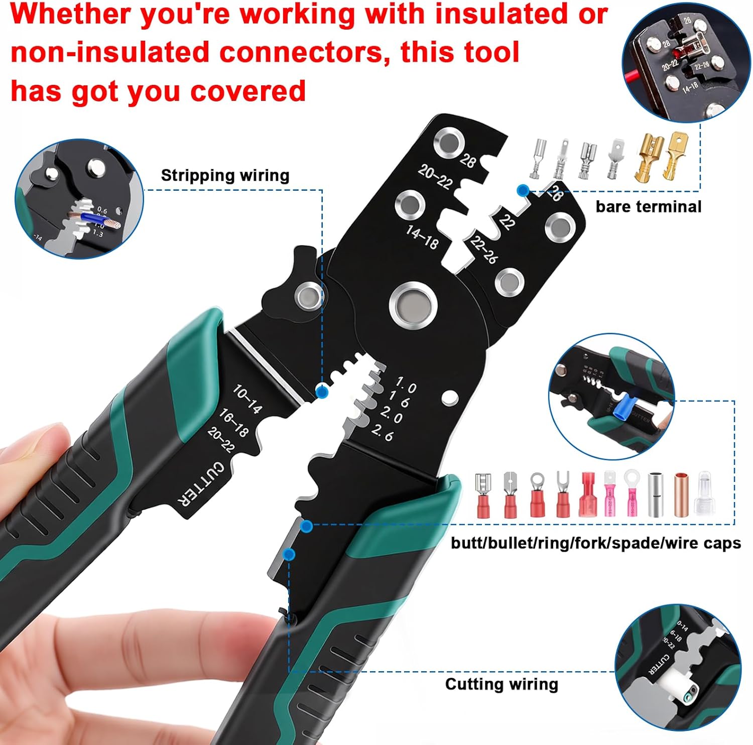 Wire Crimping Tool Multifuncti - Wire Stripper Cutter avaliação e preço
