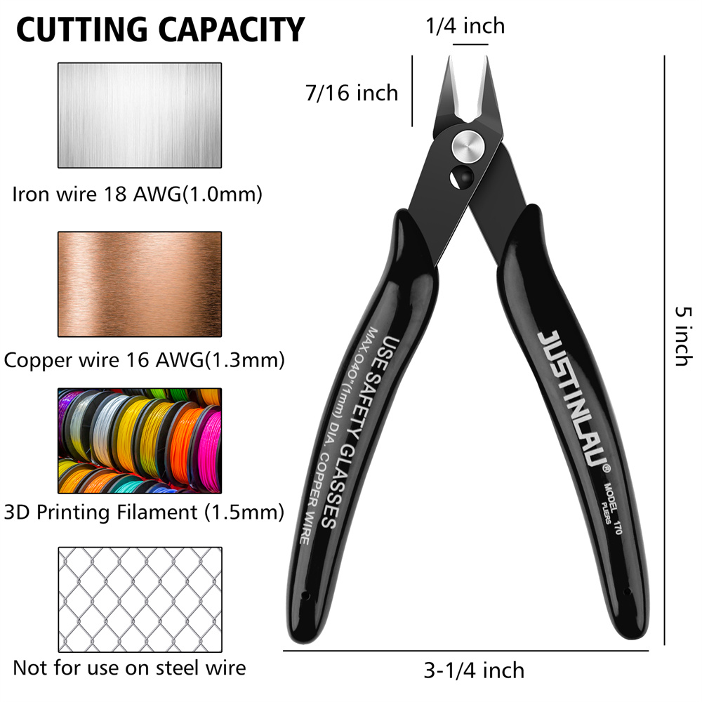 Mini Pointed Nose Pliers Model - Wire Stripper Cutter avaliação e preço