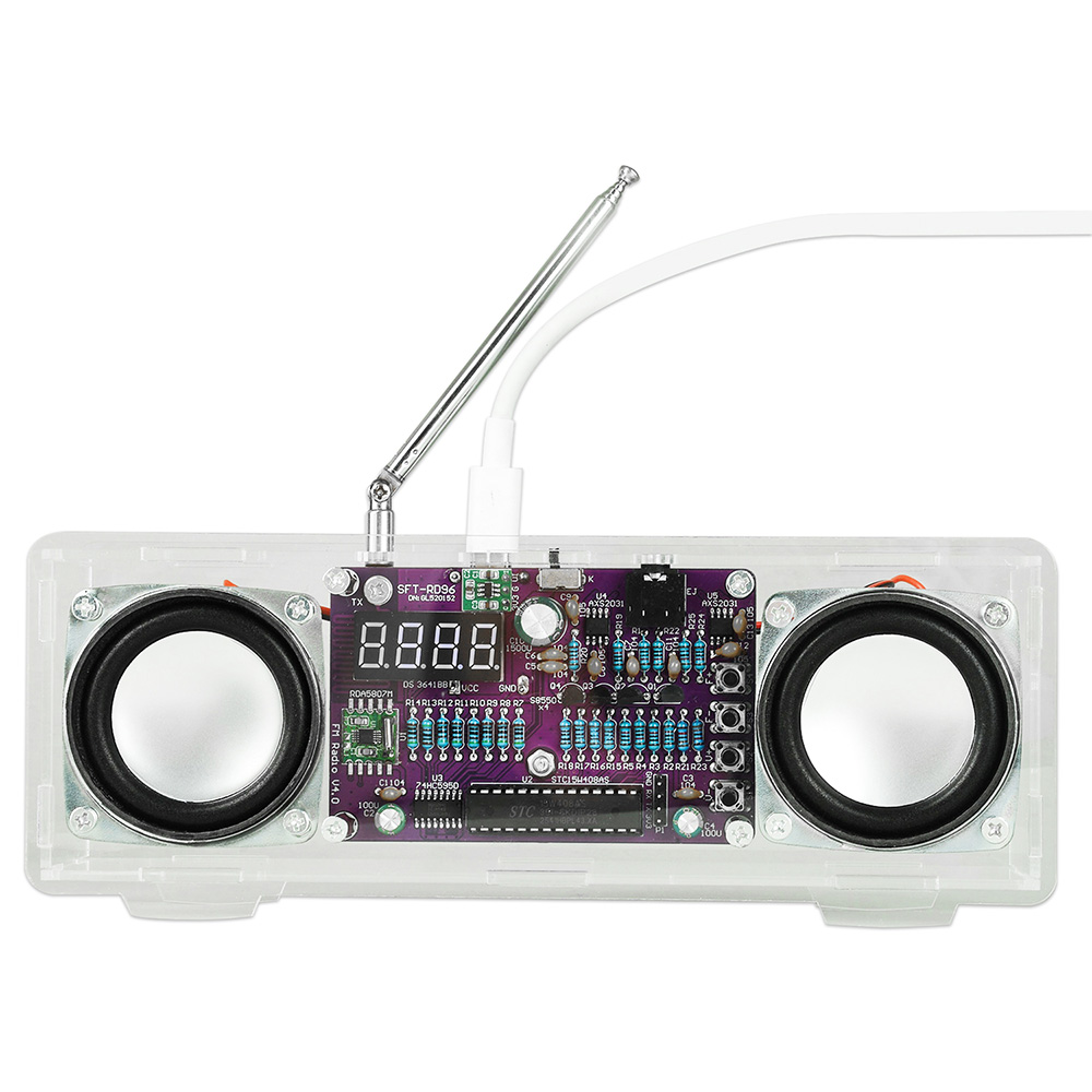 87.5MHz~108MHz FM Radio Electr - Diy Electronics Youtube Channel avaliação e preço