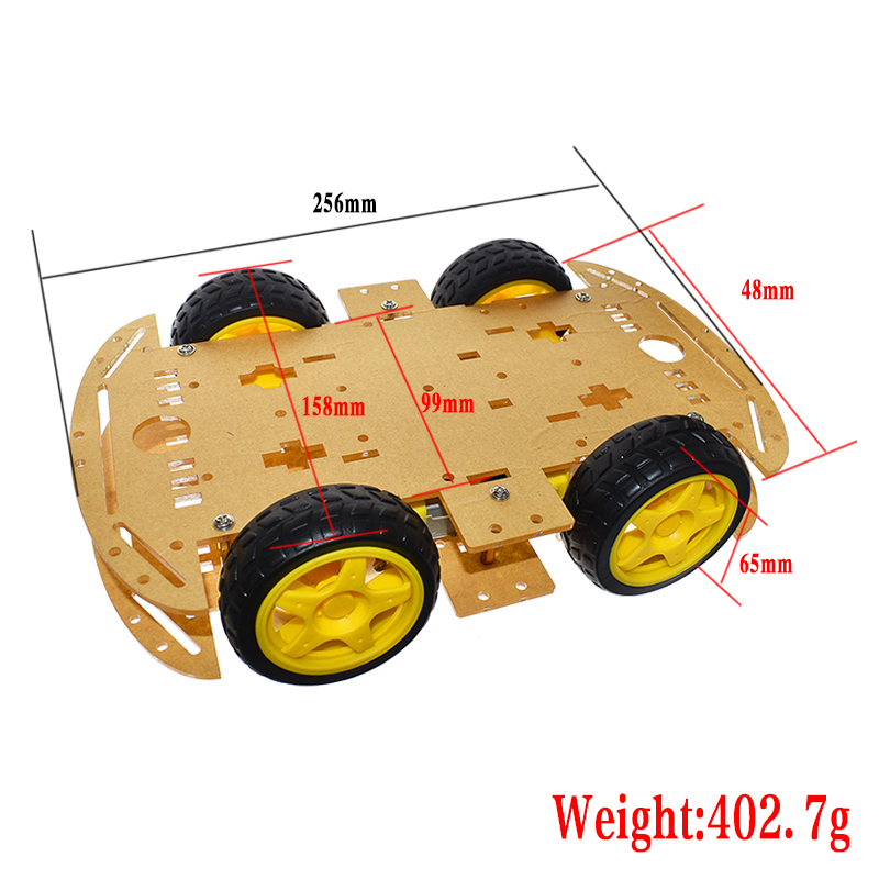 For Arduino UNO R3 Robot 4WD C - Diy Electronics India avaliação e preço