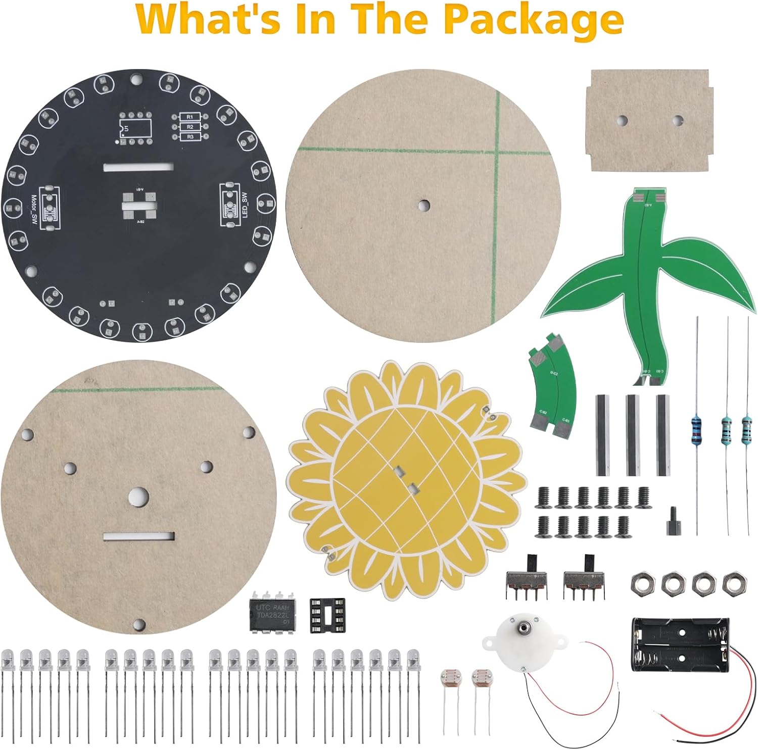 Light Chasing Sunflower Solder - Diy Electronics Kits For Adults avaliação e preço