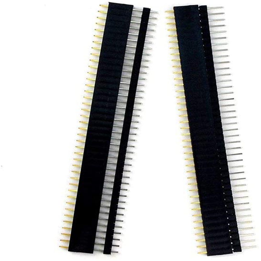 20 Pcs 10 Pairs 40 Pin 1x40 Si - Male Female Header Pin avaliação e preço