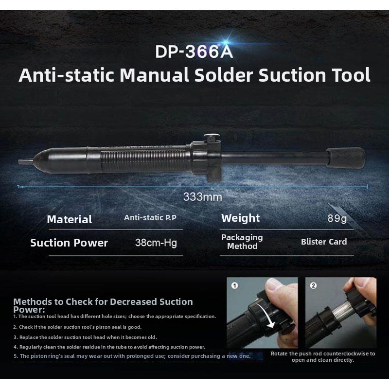 Baogong Powerful Solder Suctio - Desoldering Pump Solder avaliação e preço
