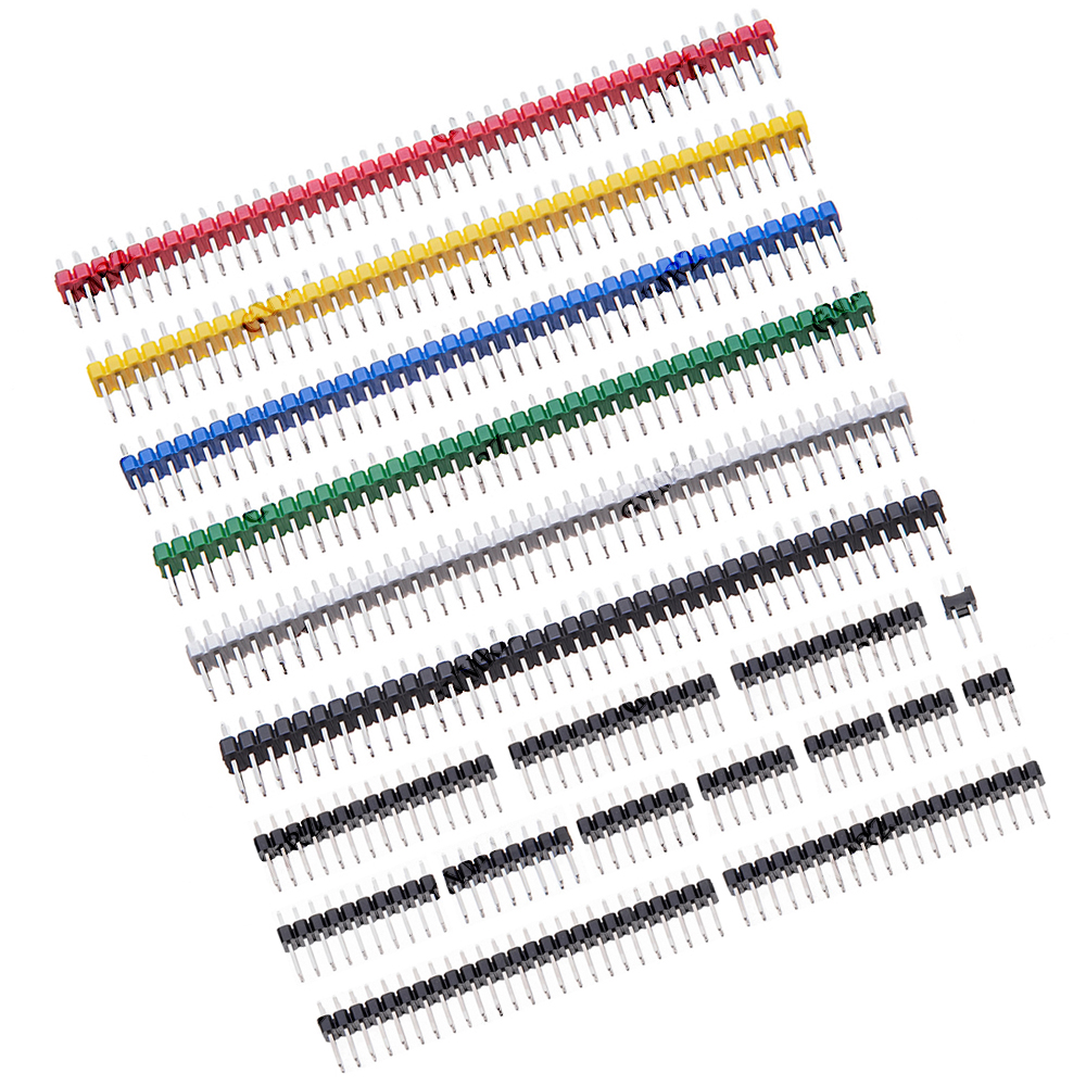 10PCS 2.54MM 2 * 2/3/4/6/8/10/ - Male Female Header Pin avaliação e preço
