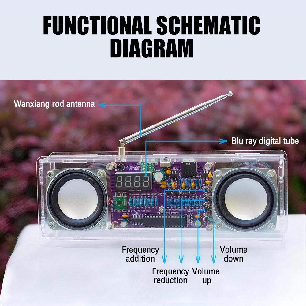FM Radio Electronic 87.5MHz~10 - Diy Electronics Youtube Channel avaliação e preço