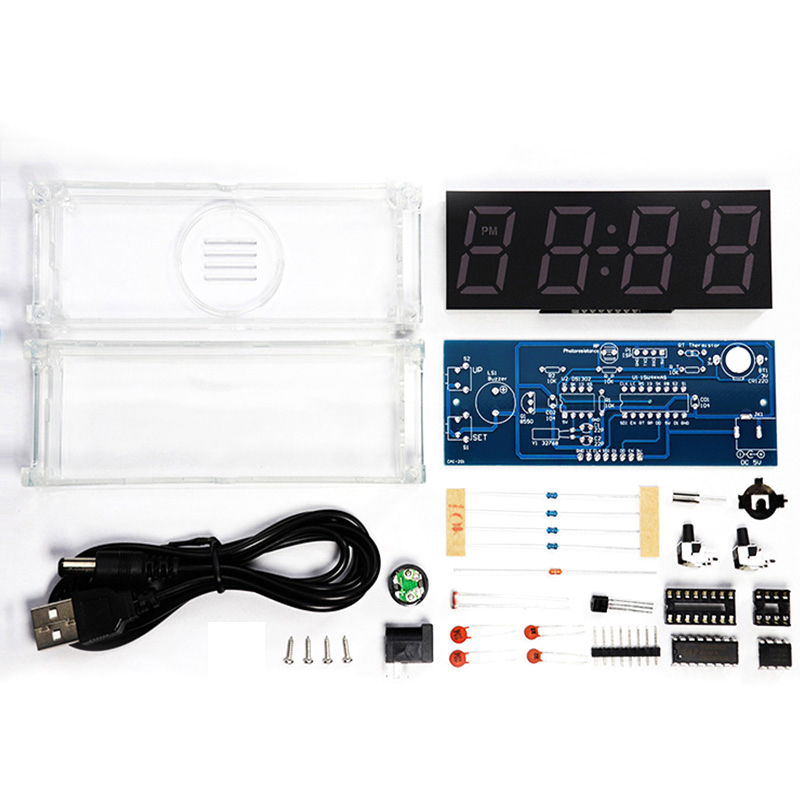 Digital Tube DIY Clock Kit Tem - Diy Electronics Youtube avaliação e preço