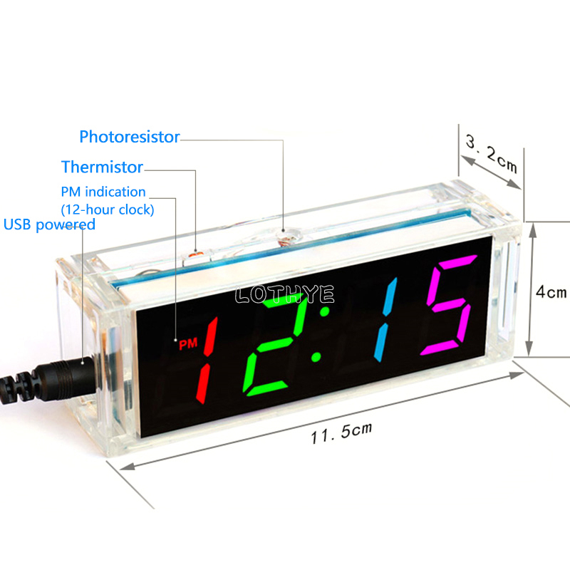 Digital Tube DIY Clock Kit Tem - Diy Electronics Youtube avaliação e preço