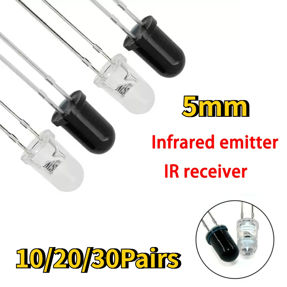 10-30Pairs 5mm 940nm IR LED Di - Diy Electronics India avaliação e preço