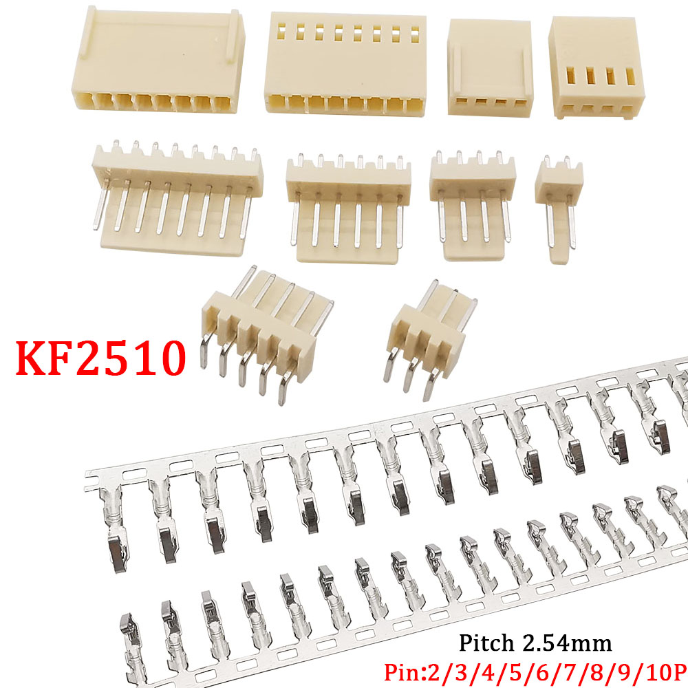 100Pcs KF2510 Connector 2.54mm - Male Female Header Pin avaliação e preço