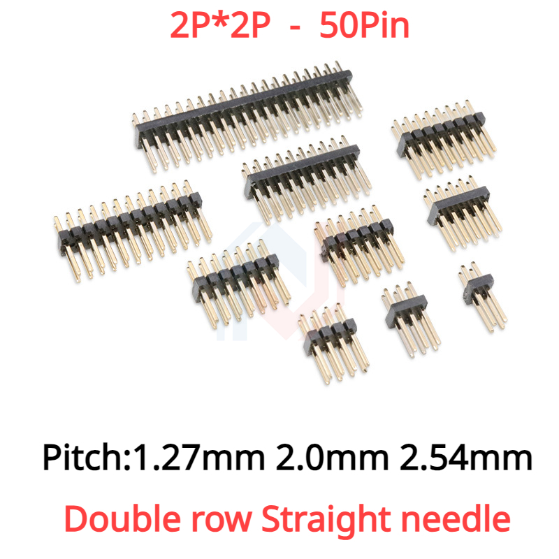 10Pcs 1.27mm 2.0mm 2.54mm Pitc - Male Female Header Pin avaliação e preço