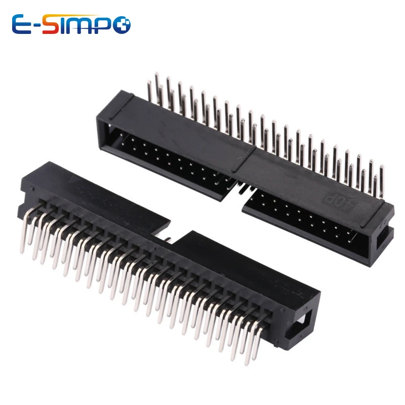 10pcs DC3 2.54mm DIP RA Right  - Male Female Header Pin avaliação e preço