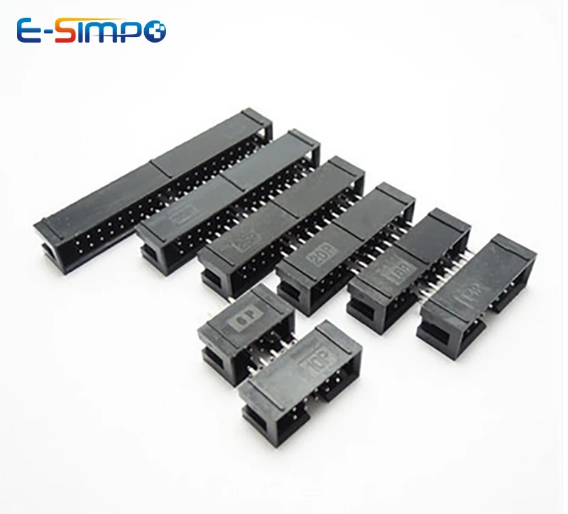 10pcs DC3 2.54mm DIP RA Right  - Male Female Header Pin avaliação e preço