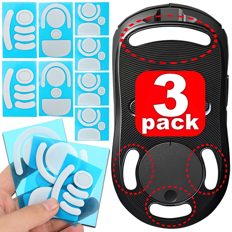 1-3Pack Wireless Mouse Skates  - Diy Mouse Electronics avaliação e preço