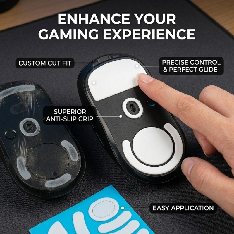 1-3Pack Wireless Mouse Skates  - Diy Mouse Electronics avaliação e preço
