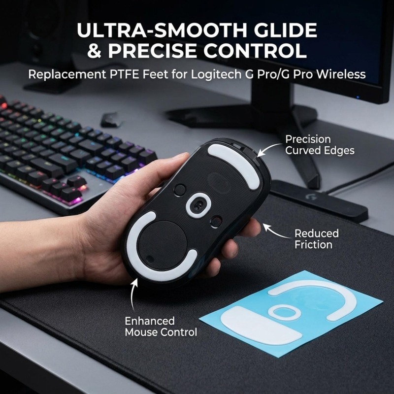 1-3Pack Wireless Mouse Skates  - Diy Mouse Electronics avaliação e preço