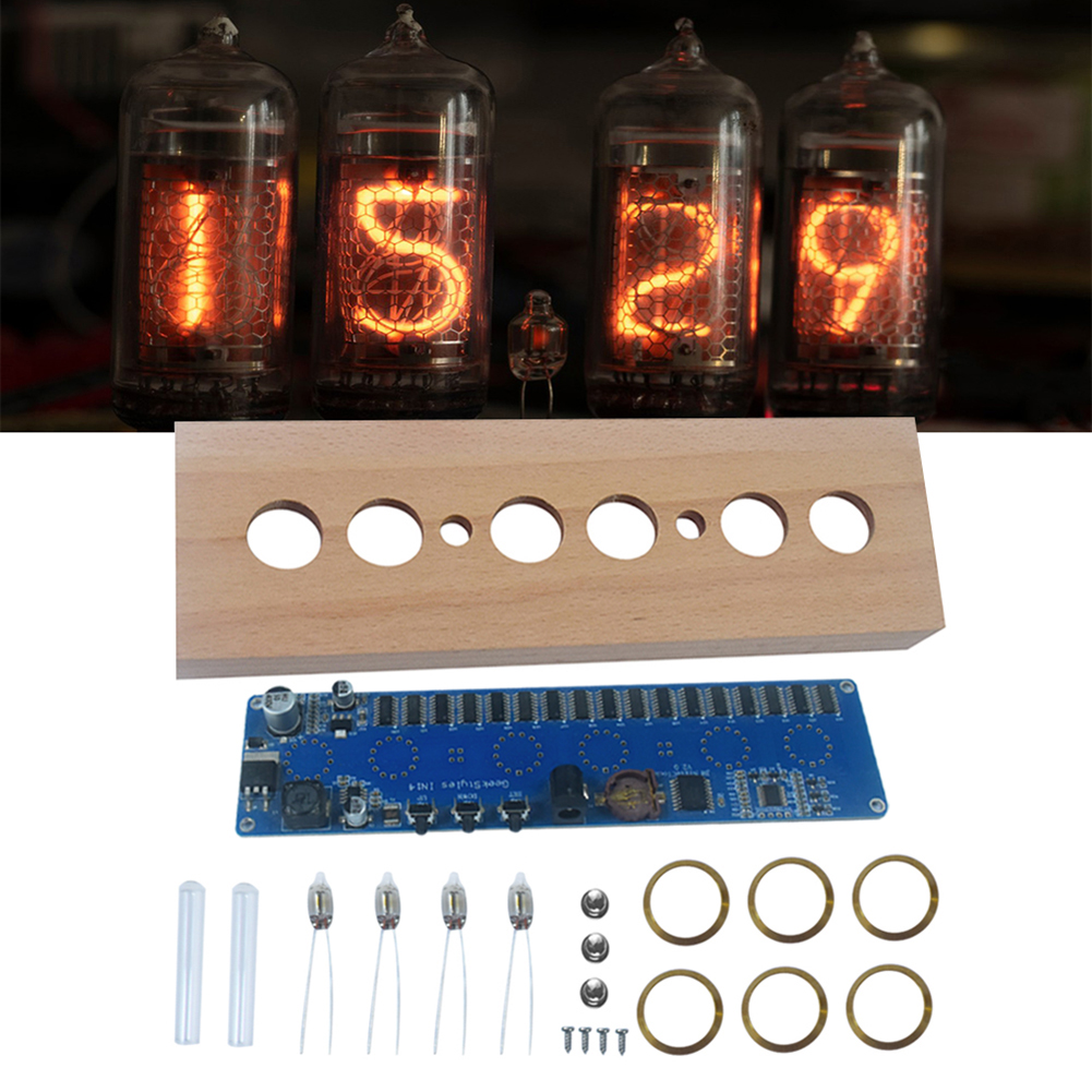 IN14 Glow Tube Clock DIY Tube  - Diy Electronics Youtube avaliação e preço