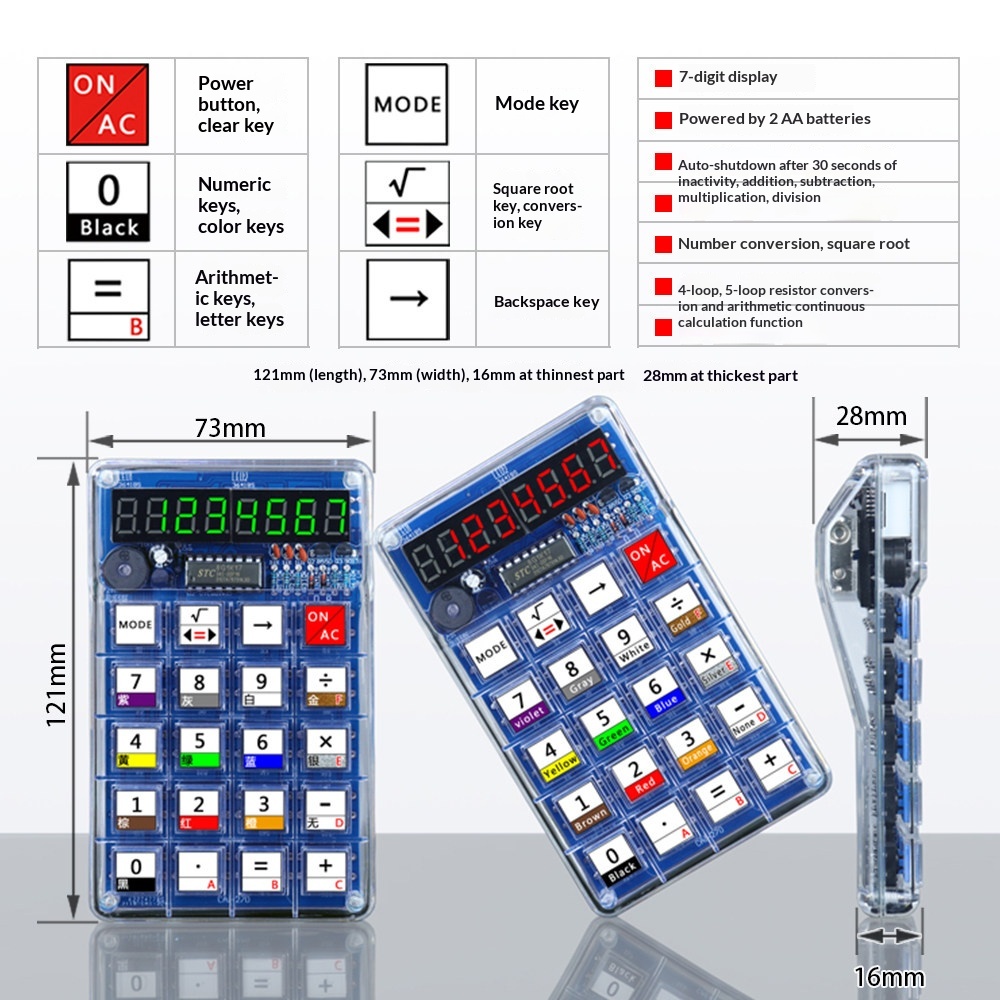 Calculator Production Kit, Ele - Diy Electronics Youtube avaliação e preço