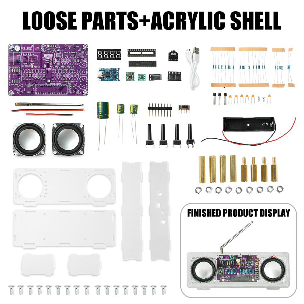 FM Radio Electronic DIY Kit 87 - Diy Electronics Youtube Channel avaliação e preço