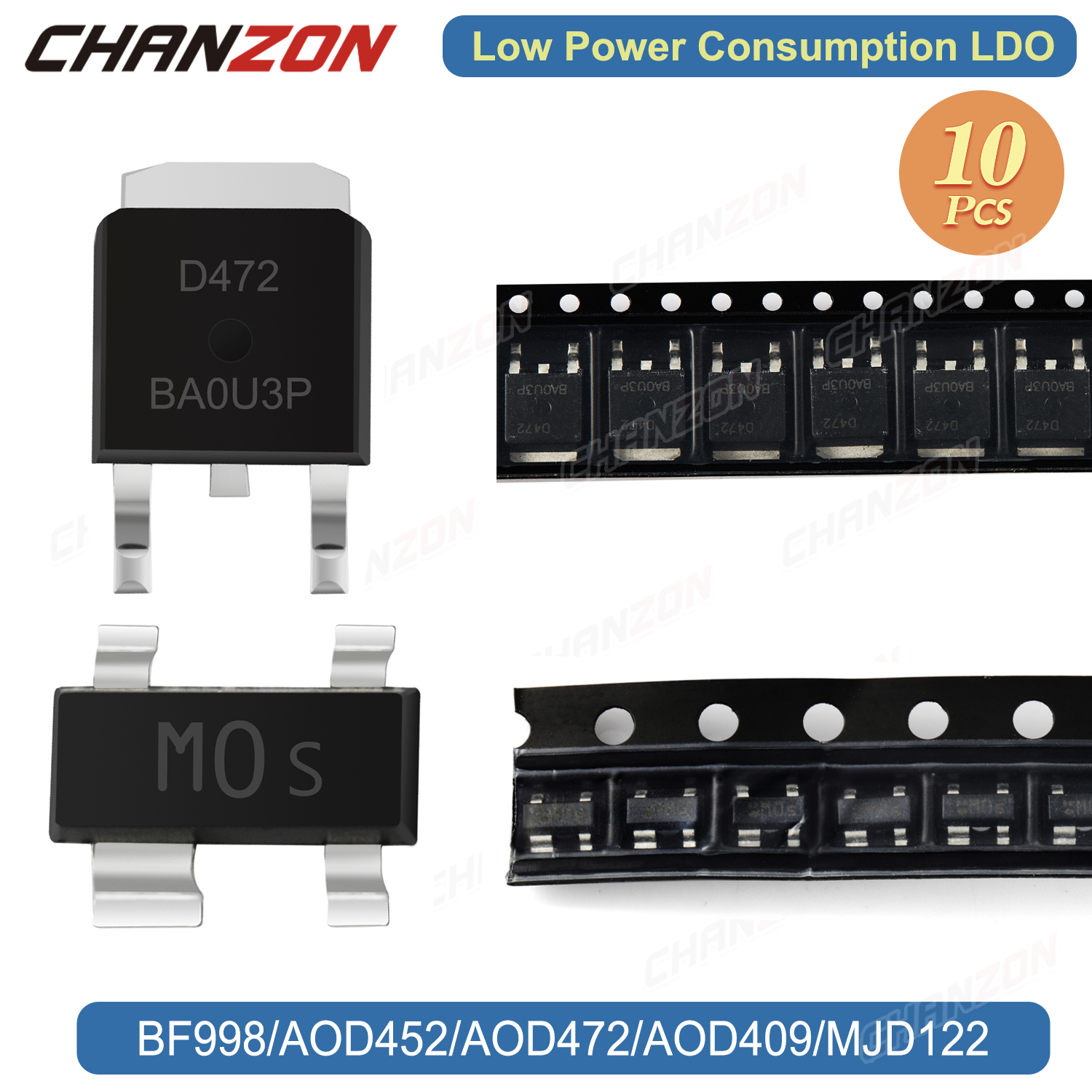 10PCS SOT-143 TO-252 BF998 AOD - Diy Electronics Youtube Channel avaliação e preço