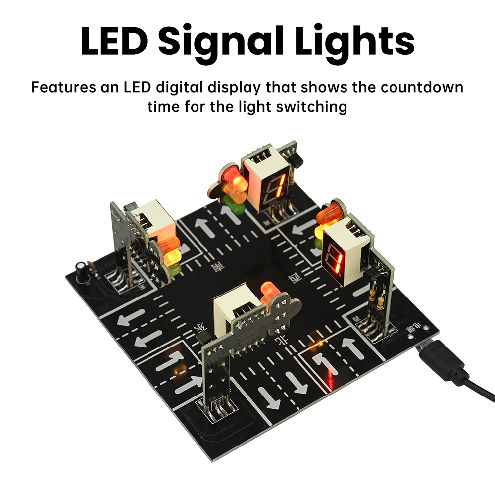Traffic Light Simulator Kit wi - Diy Electronics Kits For Adults avaliação e preço