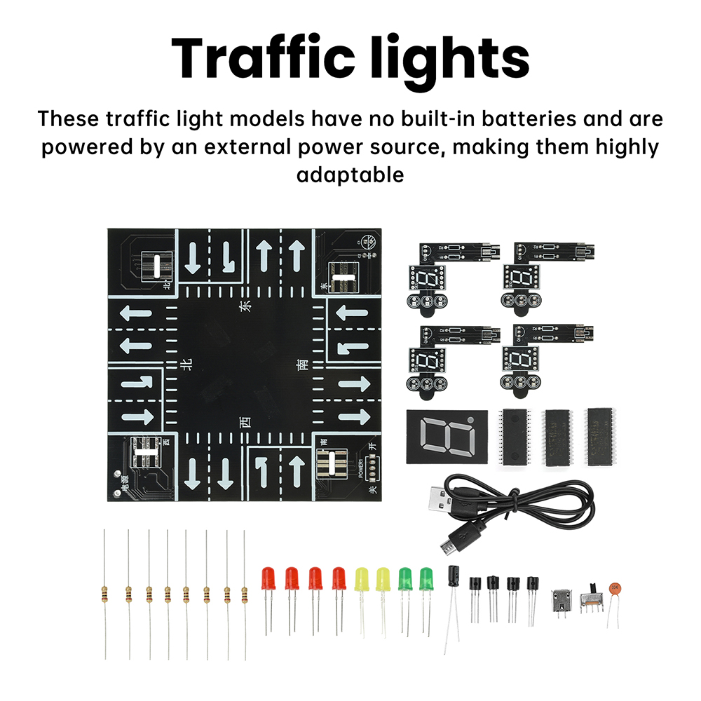 Traffic Light Simulator Kit wi - Diy Electronics Kits For Adults avaliação e preço