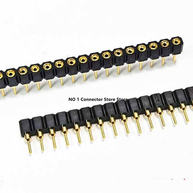 1PCS 2.54mm Pitch Round Hole M - Male Female Header Pin avaliação e preço