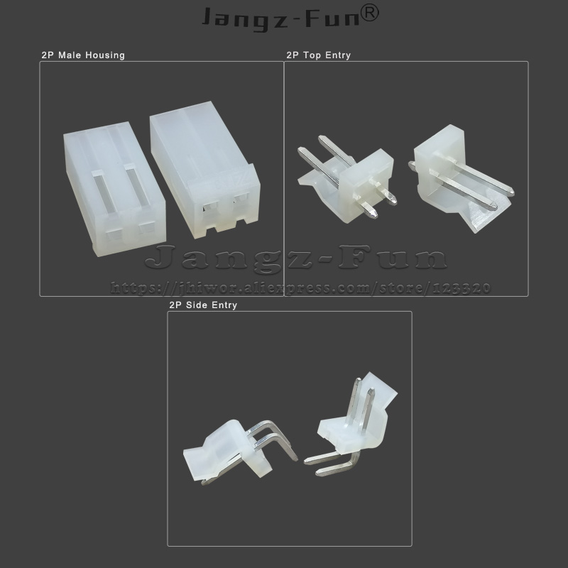 50pcs 2P CH 3.96 Plug 3.96mm M - Male Female Header Pin avaliação e preço
