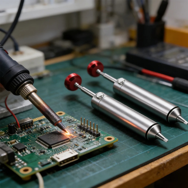 ANSIKI MJF-D9 Solder Sucker Al - Desoldering Pump Solder avaliação e preço