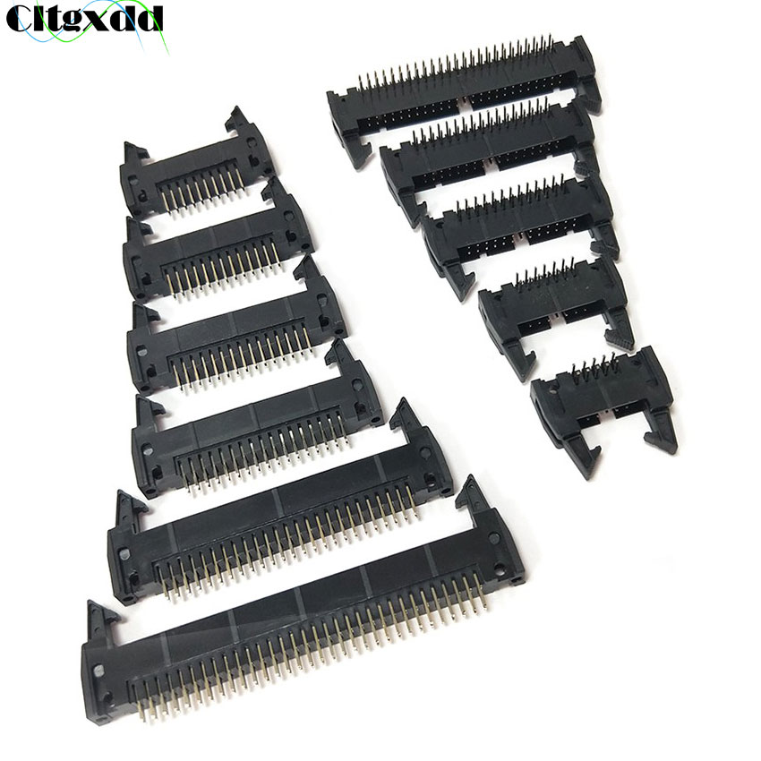 10pcs DC2 10/14/16/20/26/34/40 - Male Female Header Pin avaliação e preço