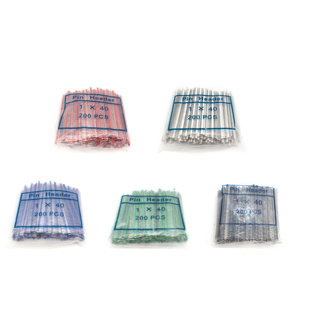 200pcs 1X40 Pin MALE Single Wi - Male Female Header Pin avaliação e preço