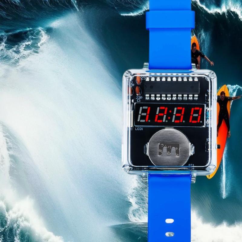 1Set DIY Electronic Watch Kit  - Diy Electronics Youtube avaliação e preço