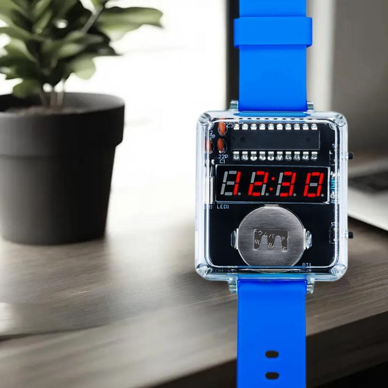 1Set DIY Electronic Watch Kit  - Diy Electronics Youtube avaliação e preço
