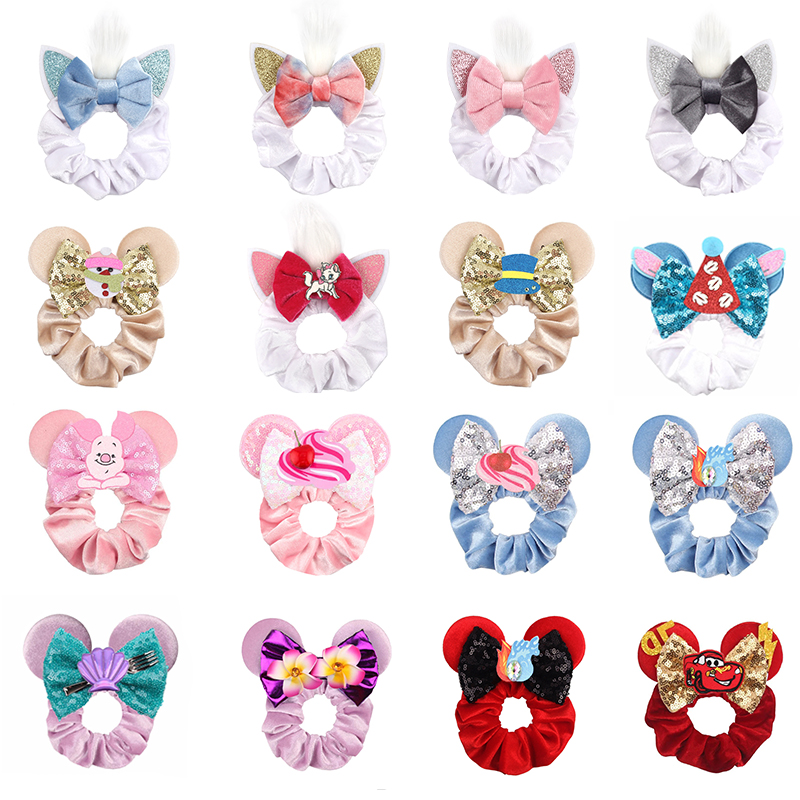 New Mouse Ears Velvet Scrunchi - Diy Mouse Electronics avaliação e preço