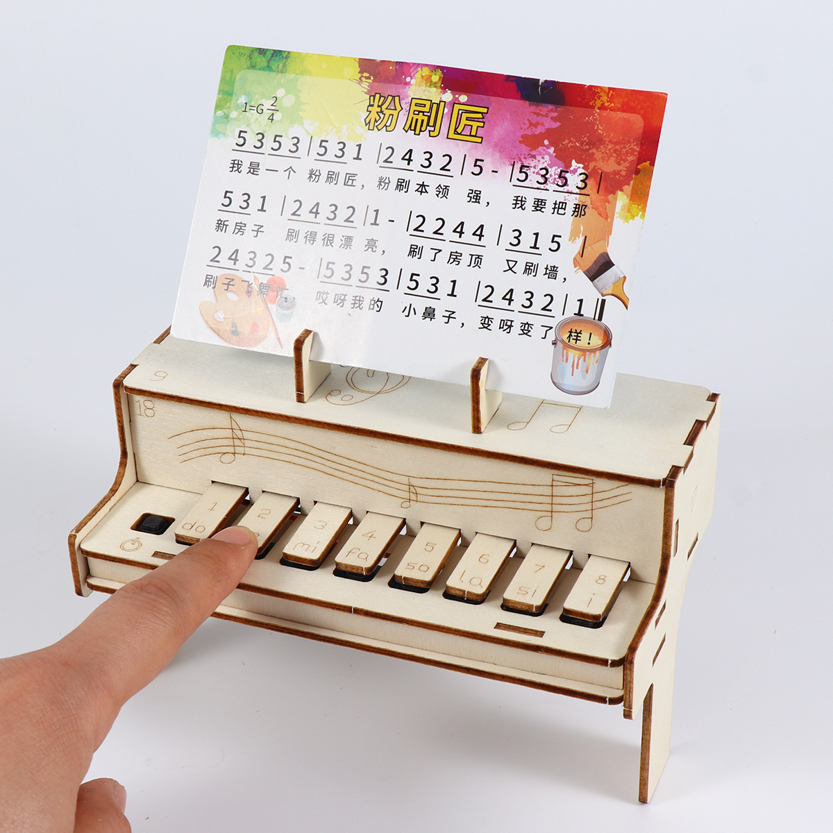DIY Wooden Electronic Piano Mo - Diy Electronics Kits For Adults avaliação e preço