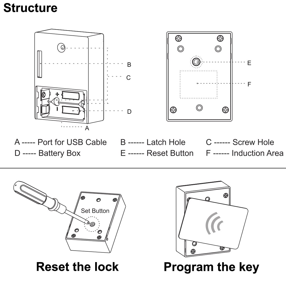 RFID Electronic Cabinet Lock K - Diy Electronics India avaliação e preço