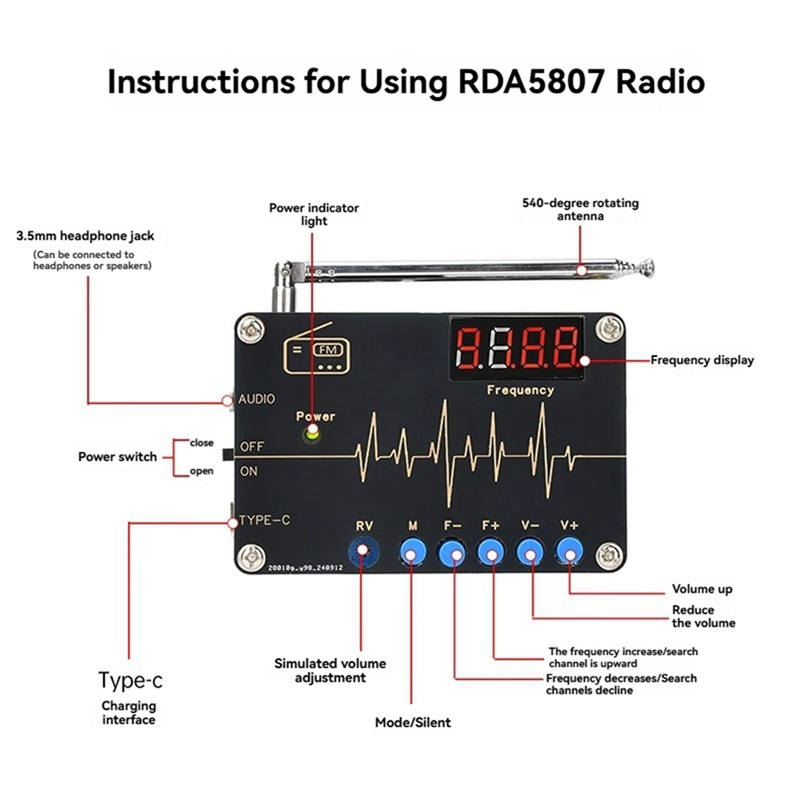 A73E-RDA5807M FM Radio DIY Kit - Diy Electronics Youtube avaliação e preço