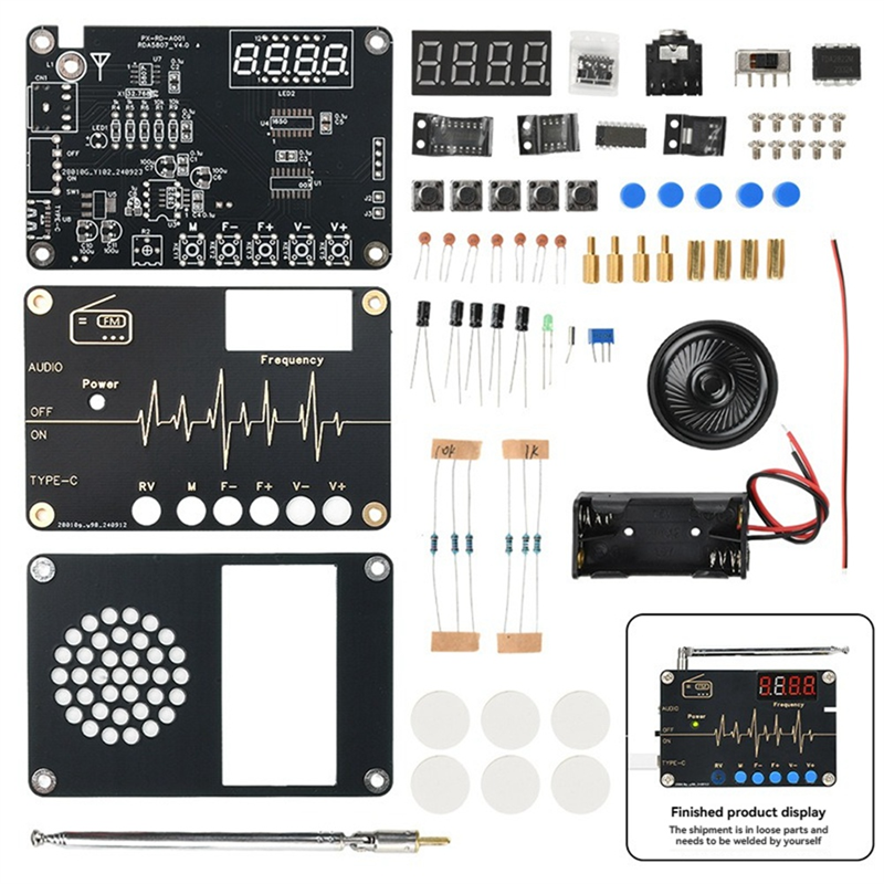 A73E-RDA5807M FM Radio DIY Kit - Diy Electronics Youtube avaliação e preço