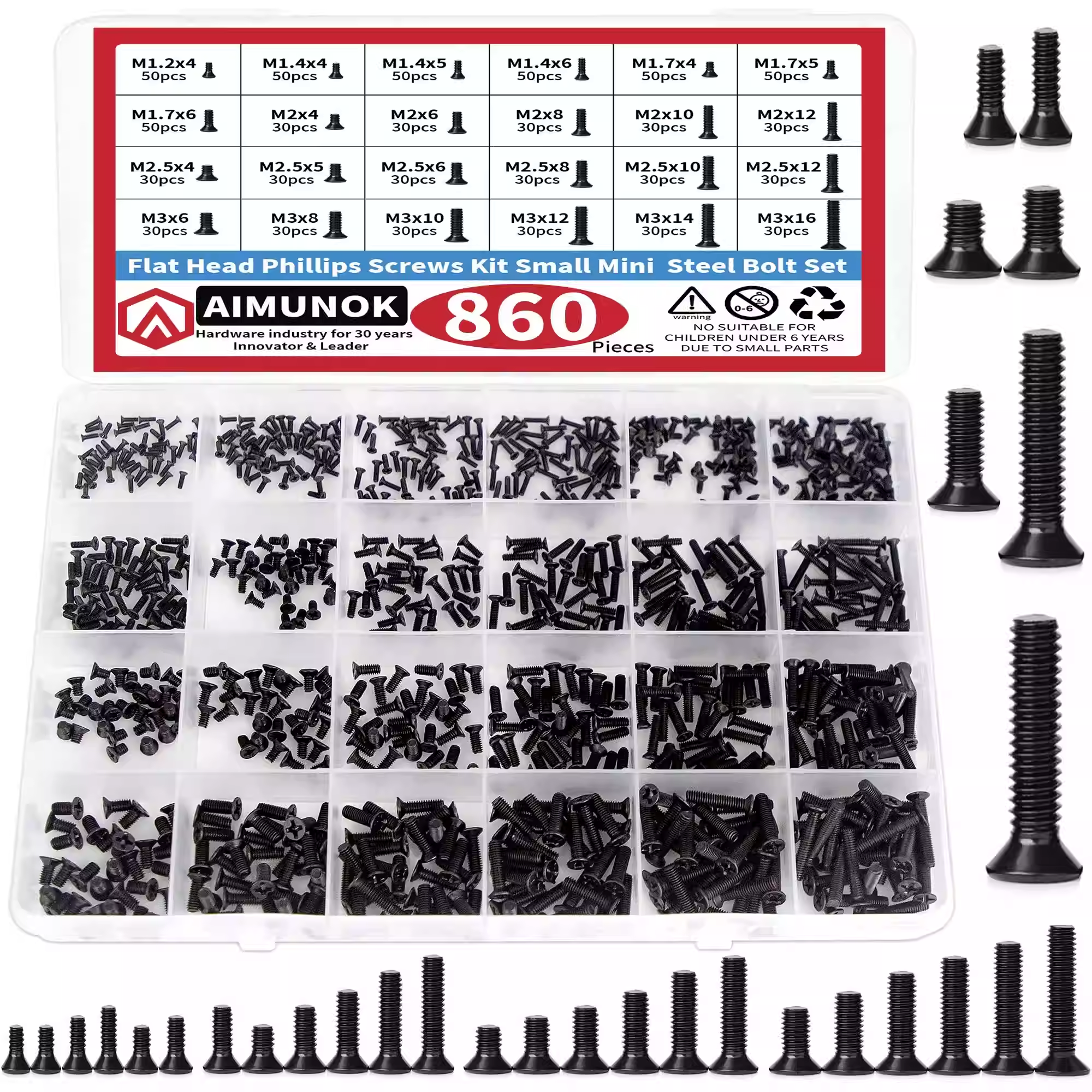 860PCS Small Screws Assortment - Diy Electronics Repair avaliação e preço