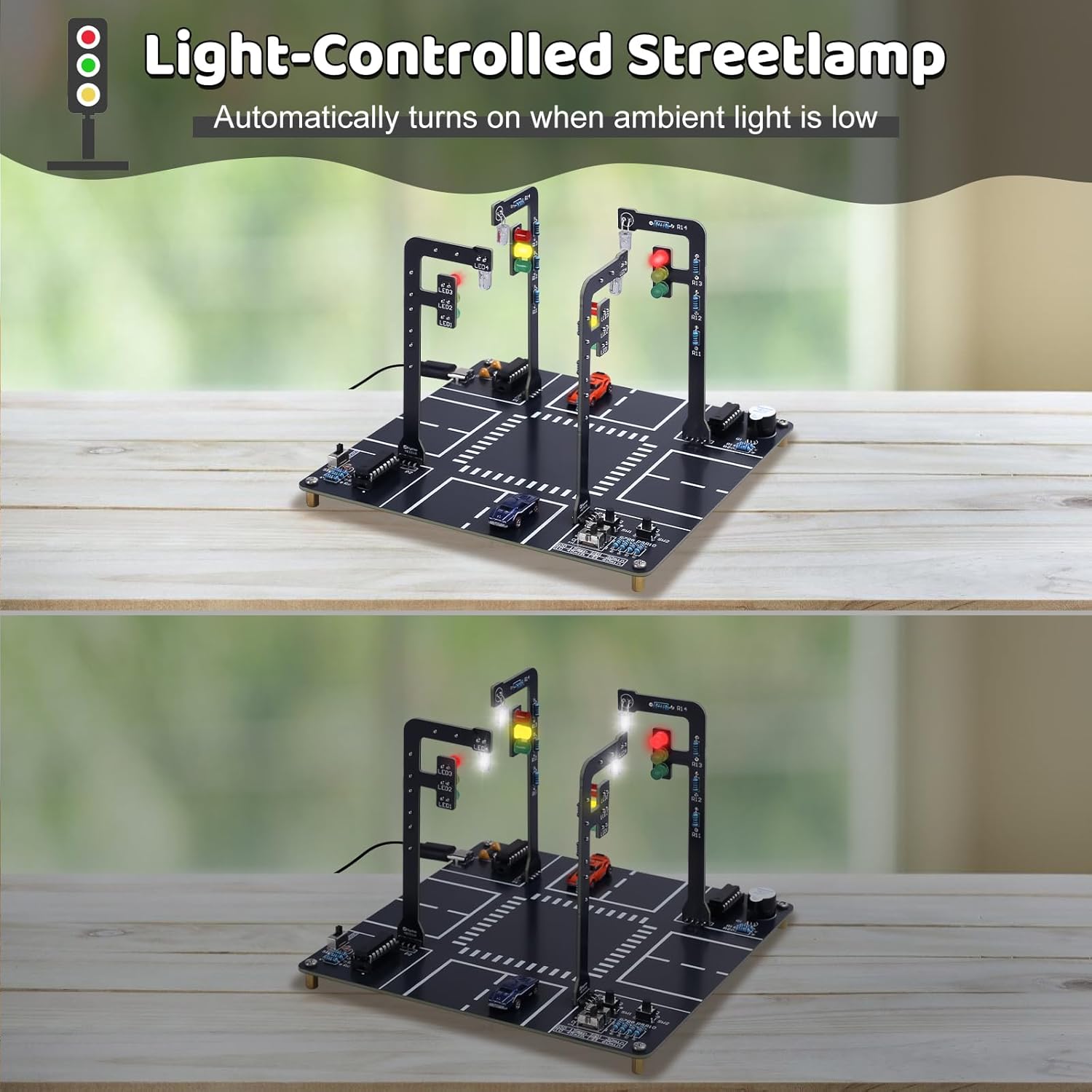 Traffic Light Simulator Kit wi - Diy Electronics Kits For Adults avaliação e preço