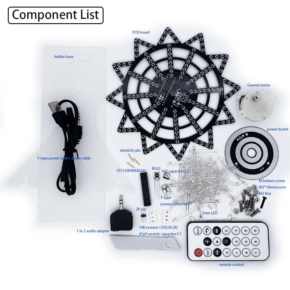 DIY electronic kit LED rotatin - Diy Electronics India avaliação e preço
